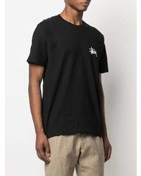 T-shirt à col rond noir Stussy