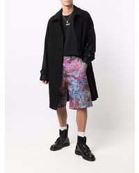 T-shirt à col rond noir MSGM