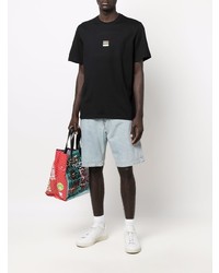 T-shirt à col rond noir MSGM