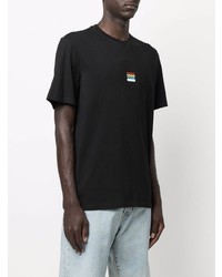 T-shirt à col rond noir MSGM