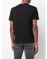 T-shirt à col rond noir Ea7 Emporio Armani