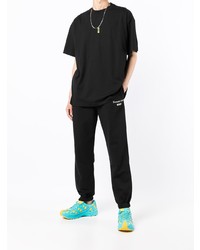 T-shirt à col rond noir MSGM