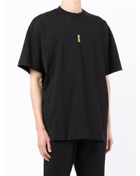 T-shirt à col rond noir MSGM