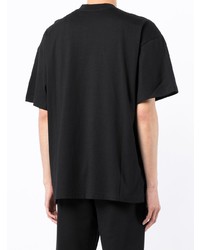 T-shirt à col rond noir MSGM