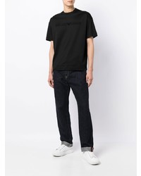 T-shirt à col rond noir Emporio Armani