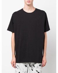 T-shirt à col rond noir Balmain