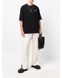 T-shirt à col rond noir Off-White