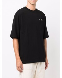 T-shirt à col rond noir Off-White