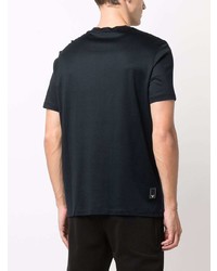 T-shirt à col rond noir Emporio Armani