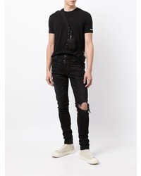 T-shirt à col rond noir DSQUARED2