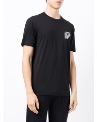 T-shirt à col rond noir Emporio Armani