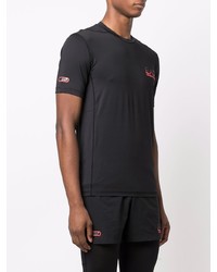 T-shirt à col rond noir Ea7 Emporio Armani