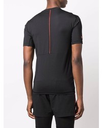 T-shirt à col rond noir Ea7 Emporio Armani