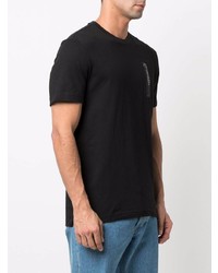 T-shirt à col rond noir Calvin Klein