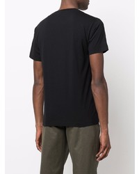 T-shirt à col rond noir Stone Island