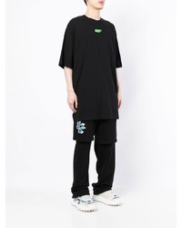 T-shirt à col rond noir Off-White