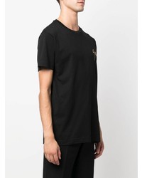 T-shirt à col rond noir Giuseppe Zanotti