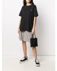 T-shirt à col rond noir Raf Simons X Fred Perry