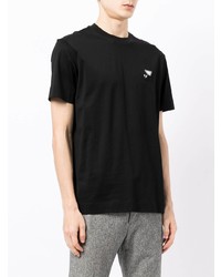 T-shirt à col rond noir Emporio Armani