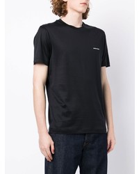 T-shirt à col rond noir Emporio Armani