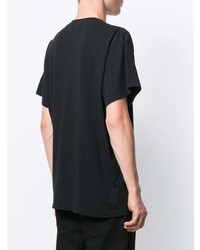 T-shirt à col rond noir Amiri