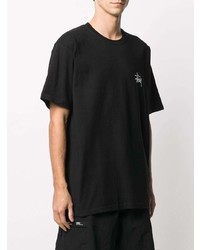 T-shirt à col rond noir Stussy