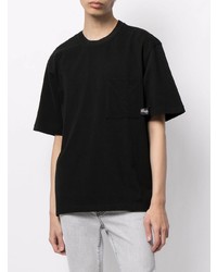 T-shirt à col rond noir Solid Homme