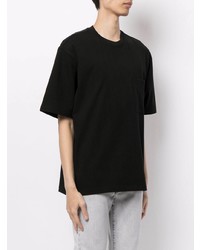 T-shirt à col rond noir Solid Homme