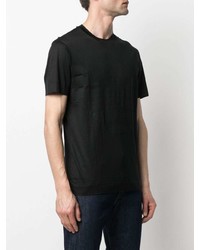 T-shirt à col rond noir Emporio Armani