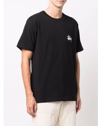 T-shirt à col rond noir Stussy