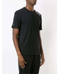 T-shirt à col rond noir Ea7 Emporio Armani