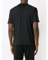 T-shirt à col rond noir Ea7 Emporio Armani