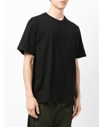 T-shirt à col rond noir Wooyoungmi