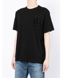 T-shirt à col rond noir Armani Exchange