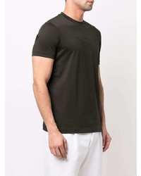 T-shirt à col rond noir Emporio Armani