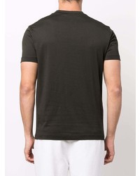 T-shirt à col rond noir Emporio Armani