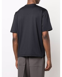 T-shirt à col rond noir Jil Sander