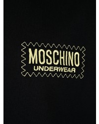 T-shirt à col rond noir Moschino