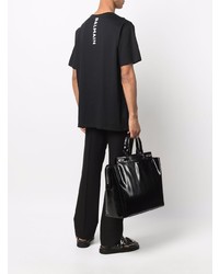 T-shirt à col rond noir Balmain