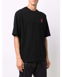 T-shirt à col rond noir Off-White