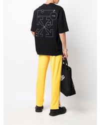 T-shirt à col rond noir Off-White