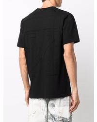 T-shirt à col rond noir Off-White