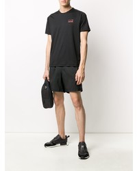 T-shirt à col rond noir Ea7 Emporio Armani