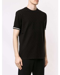 T-shirt à col rond noir Emporio Armani