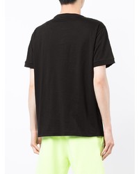 T-shirt à col rond noir Ea7 Emporio Armani