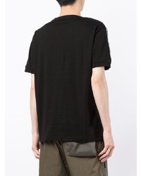 T-shirt à col rond noir Ea7 Emporio Armani