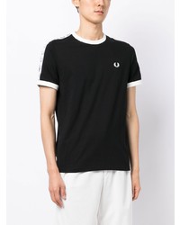 T-shirt à col rond noir Fred Perry