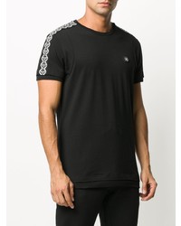 T-shirt à col rond noir Philipp Plein