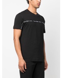 T-shirt à col rond noir Calvin Klein