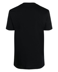 T-shirt à col rond noir Moschino